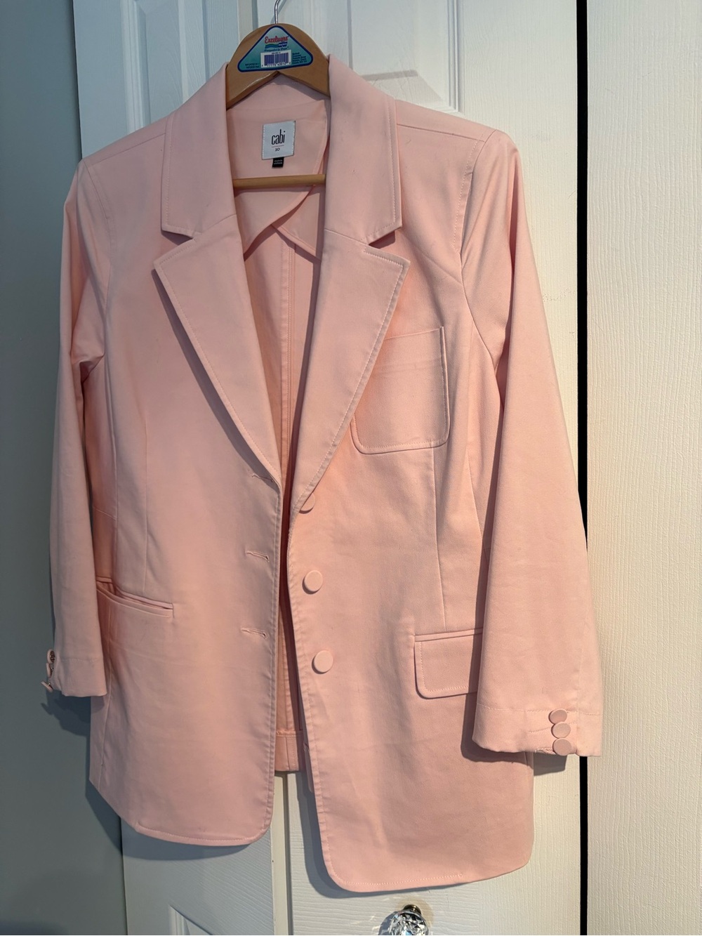 CAbi Pink Tailored Blazer Jacket